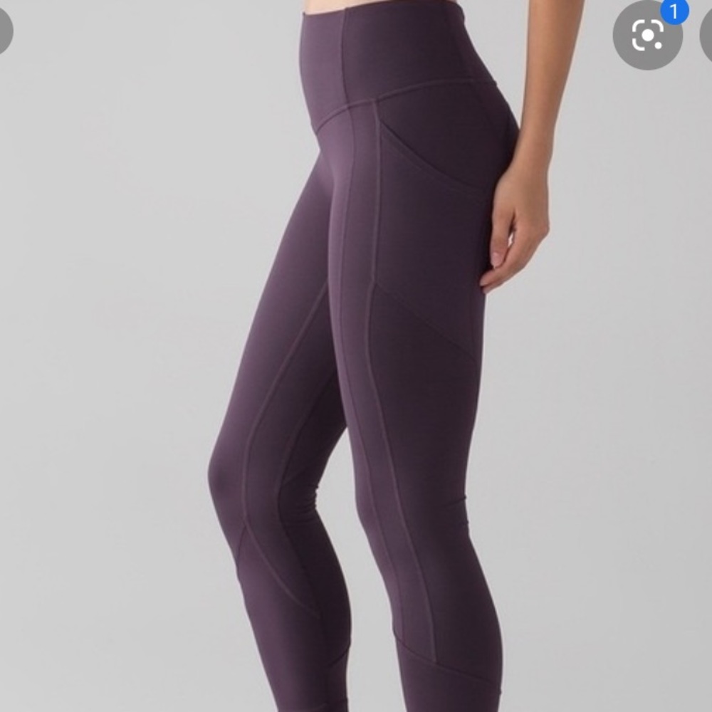 Lululemon high waisted purple leggings